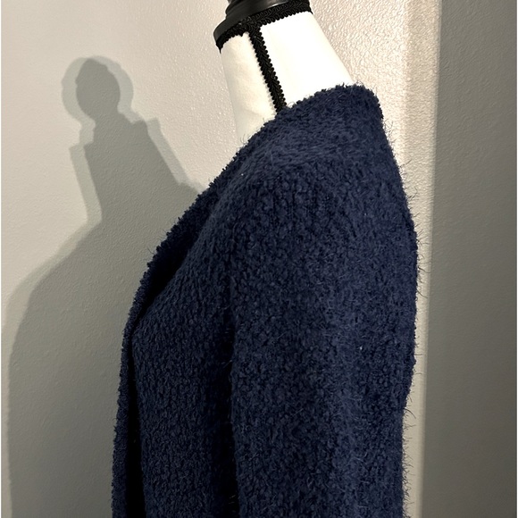 Torrid Navy Blue Popcorn Open Front Duster Sweater! Size 1X! NWT! - Picture 7 of 13